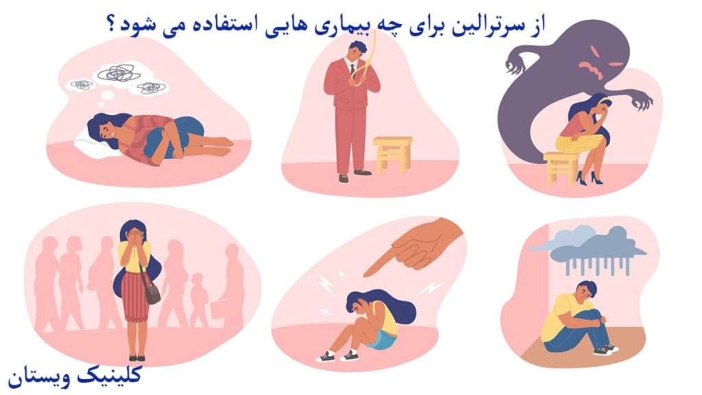 بیمار ها و اختلالات روانی نشان داده می شود