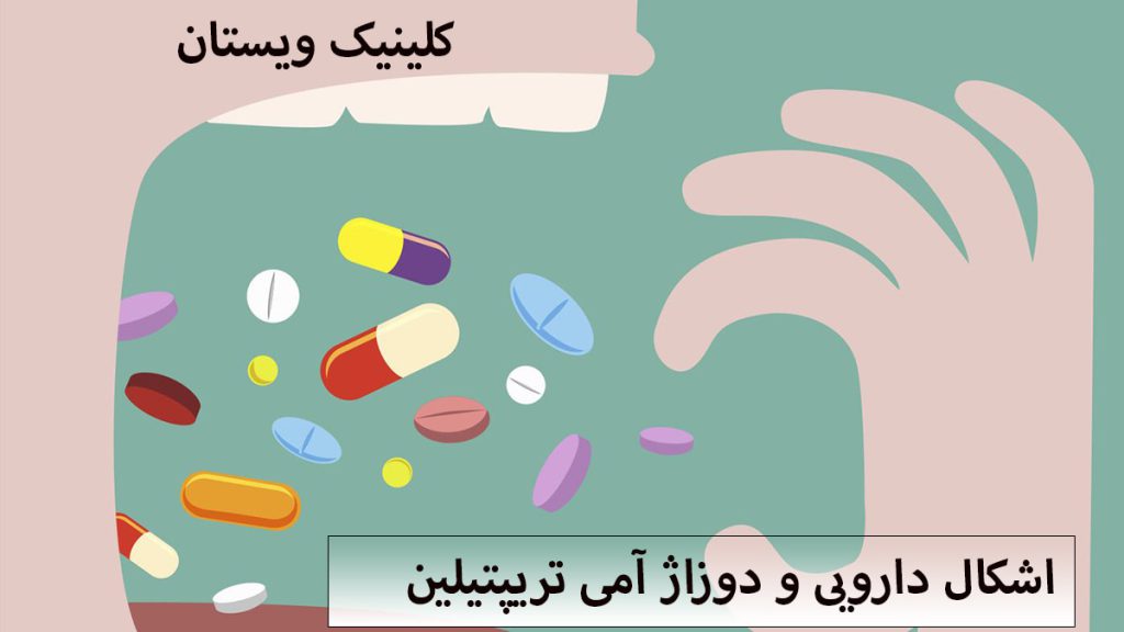یک شخص که چند قرص را در دهانش می اندازد-نوشته انواع قرص